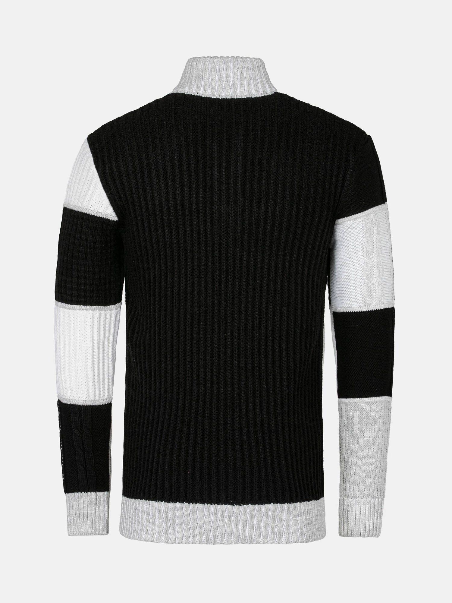 Cambridge Pattern Black White Knitwear 6XL