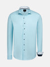 Mykonos Solid Light Turquoise Shirt Long Sleeve 6XL