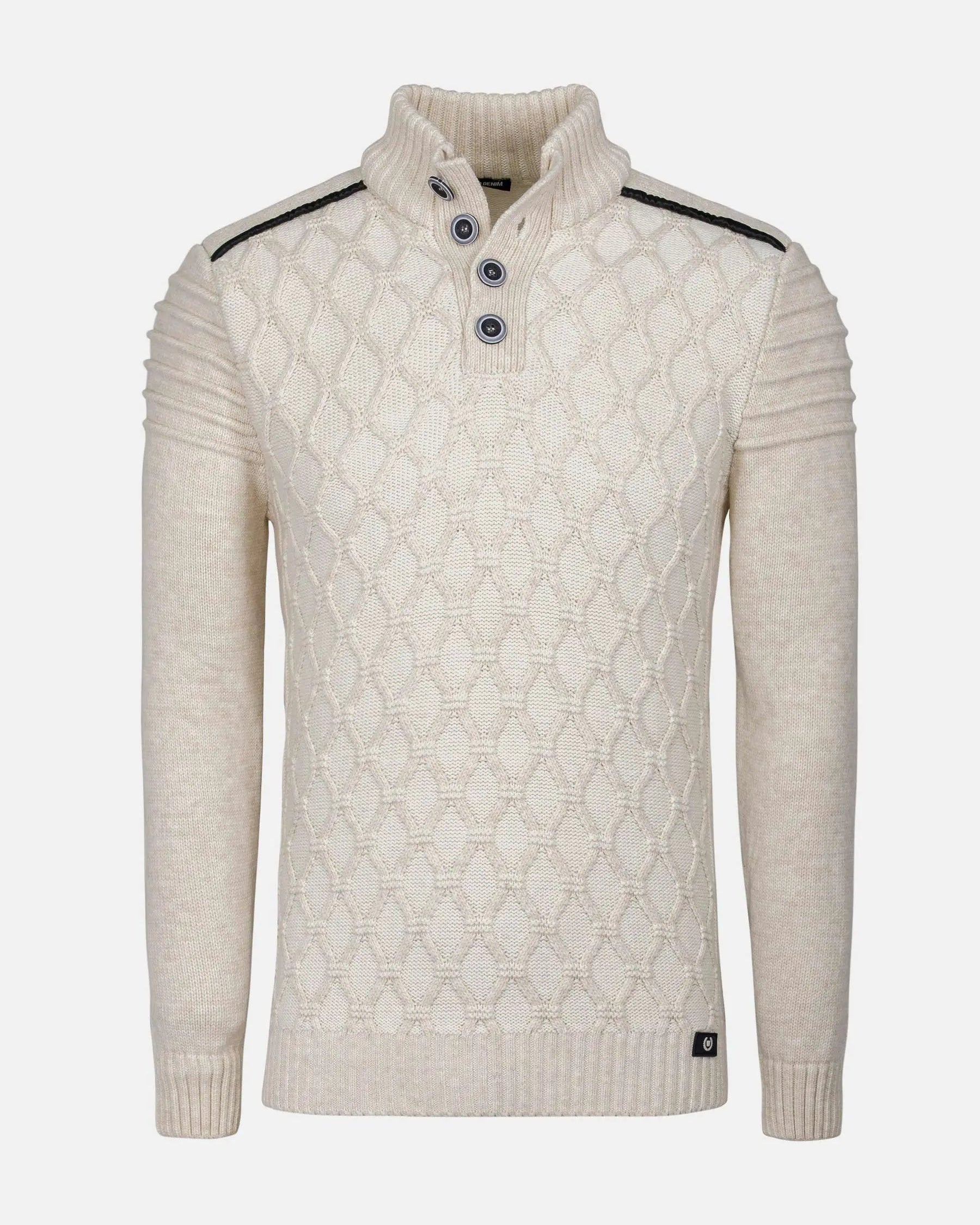 Minevre Pattern Beige Knitwear 6XL