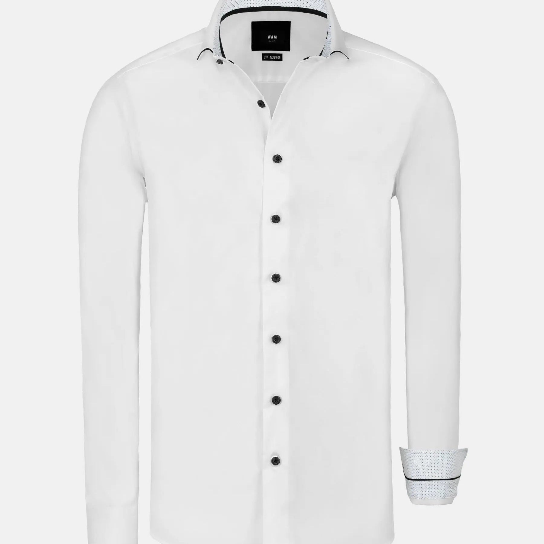 Celestial Tailored Fit White Long Sleeve Shirt 6XL