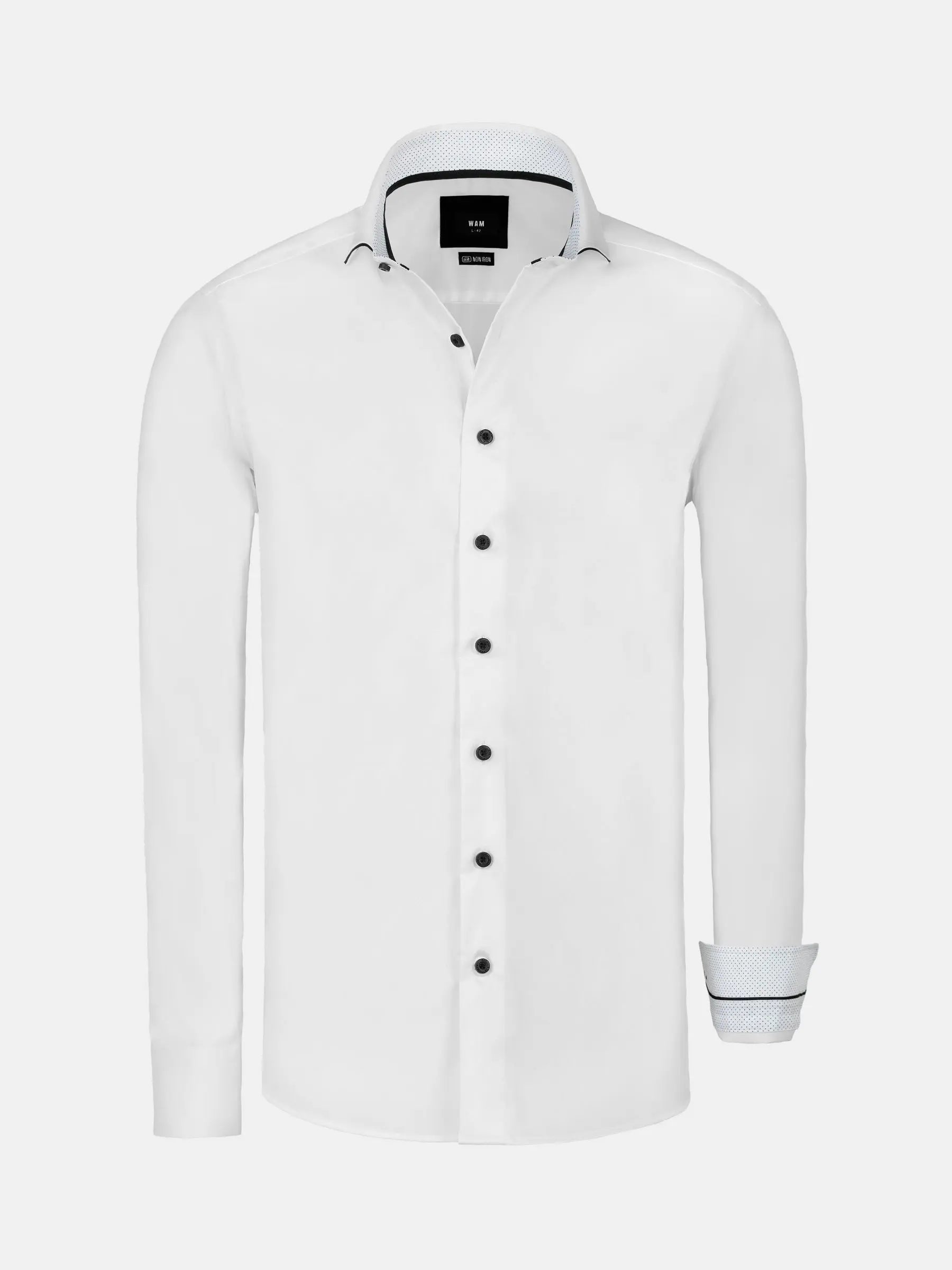 Celestial Tailored Fit White Long Sleeve Shirt 6XL