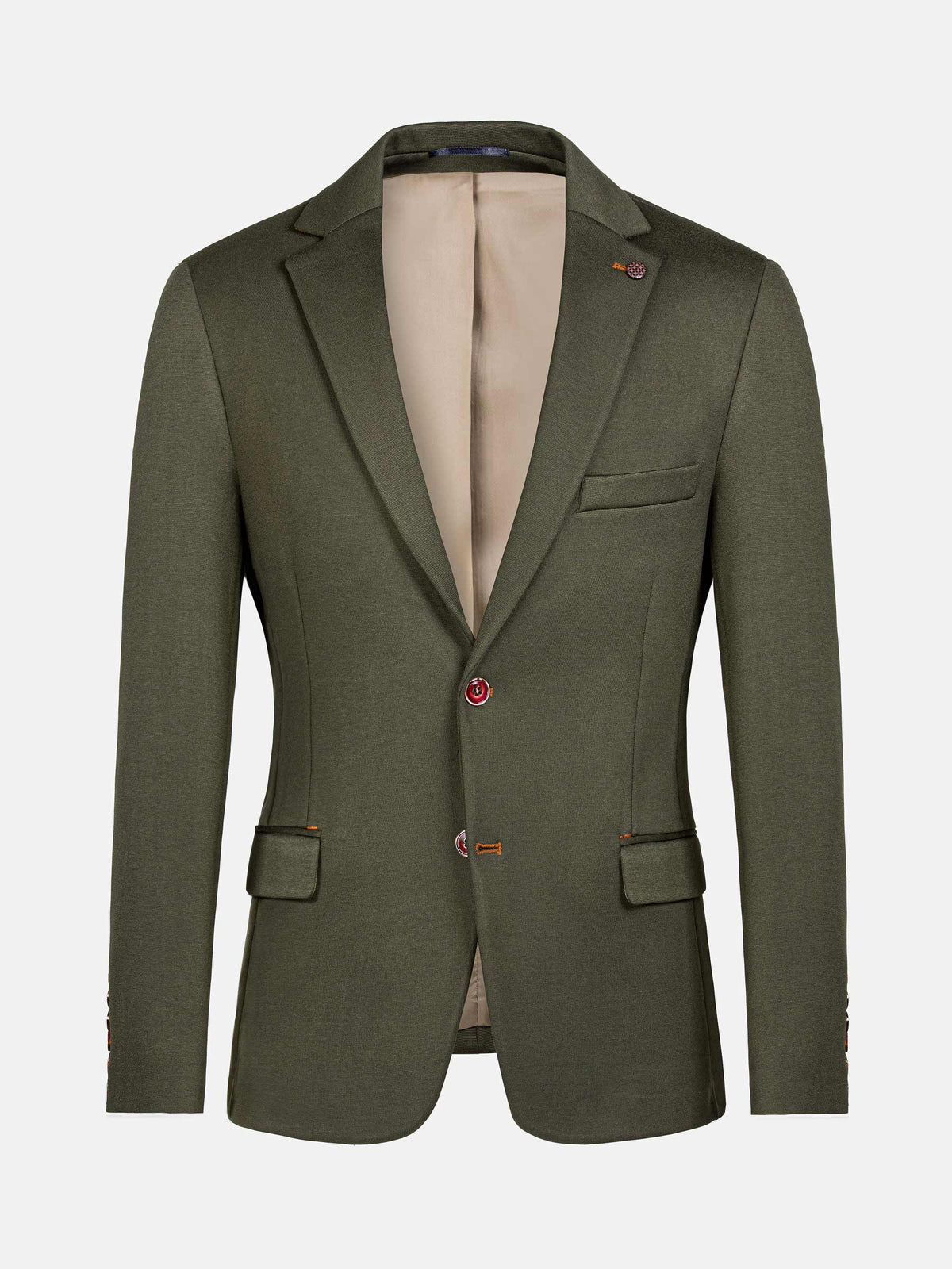 Relaxed Slim Fit Monarch Khaki Blazer 62