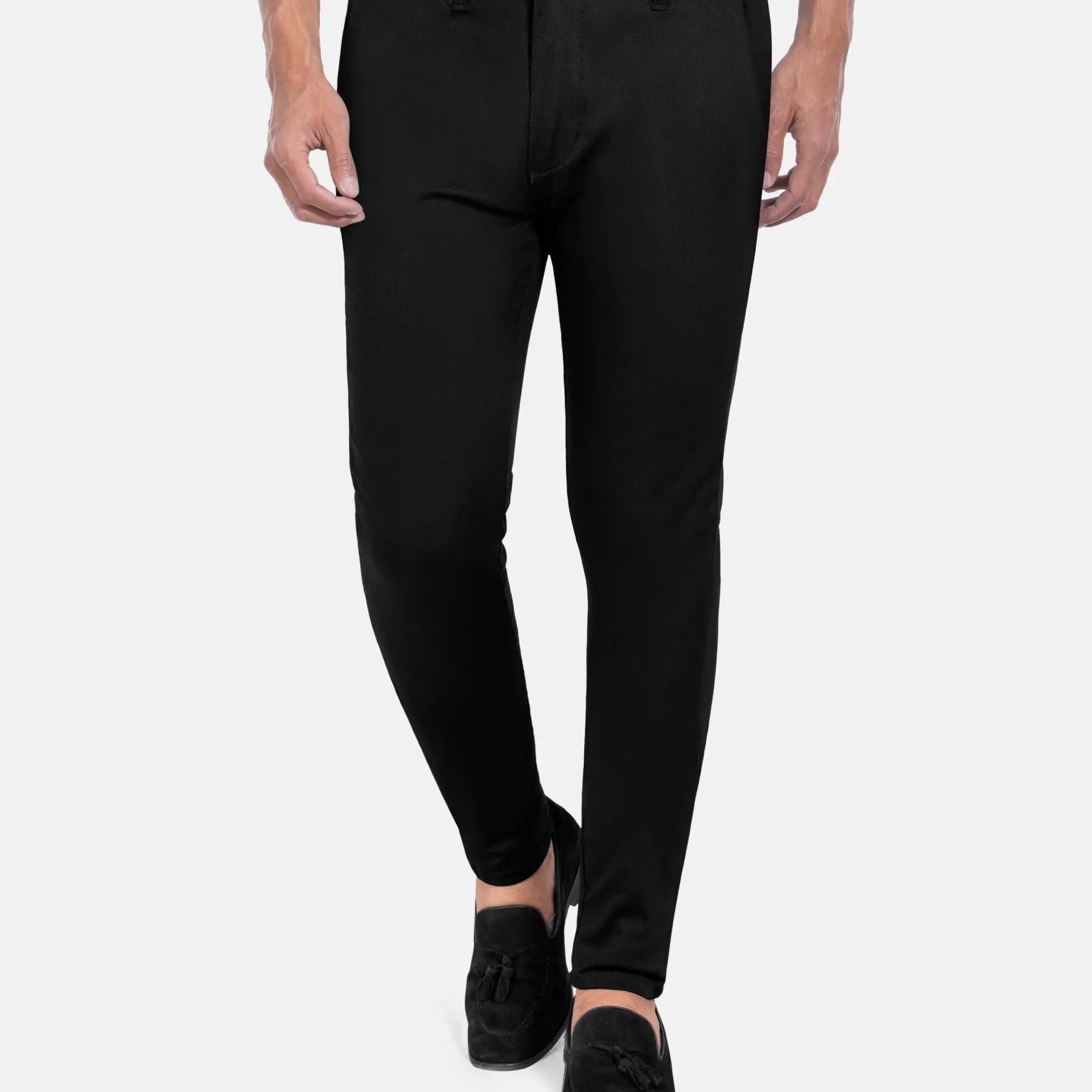 Scarlet Slim Fit Blk Chino 38-30