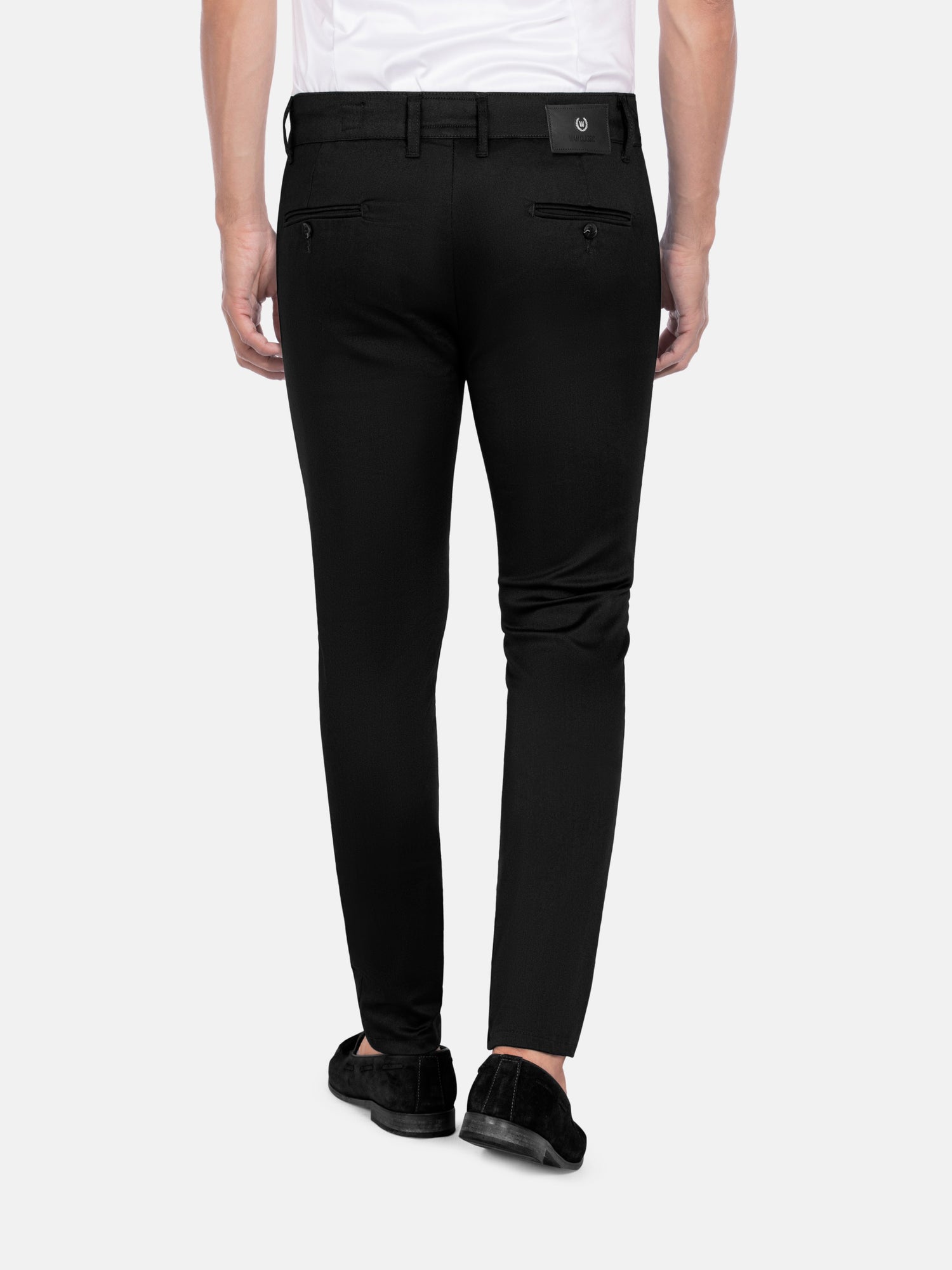 Scarlet Slim Fit Blk Chino 38-30