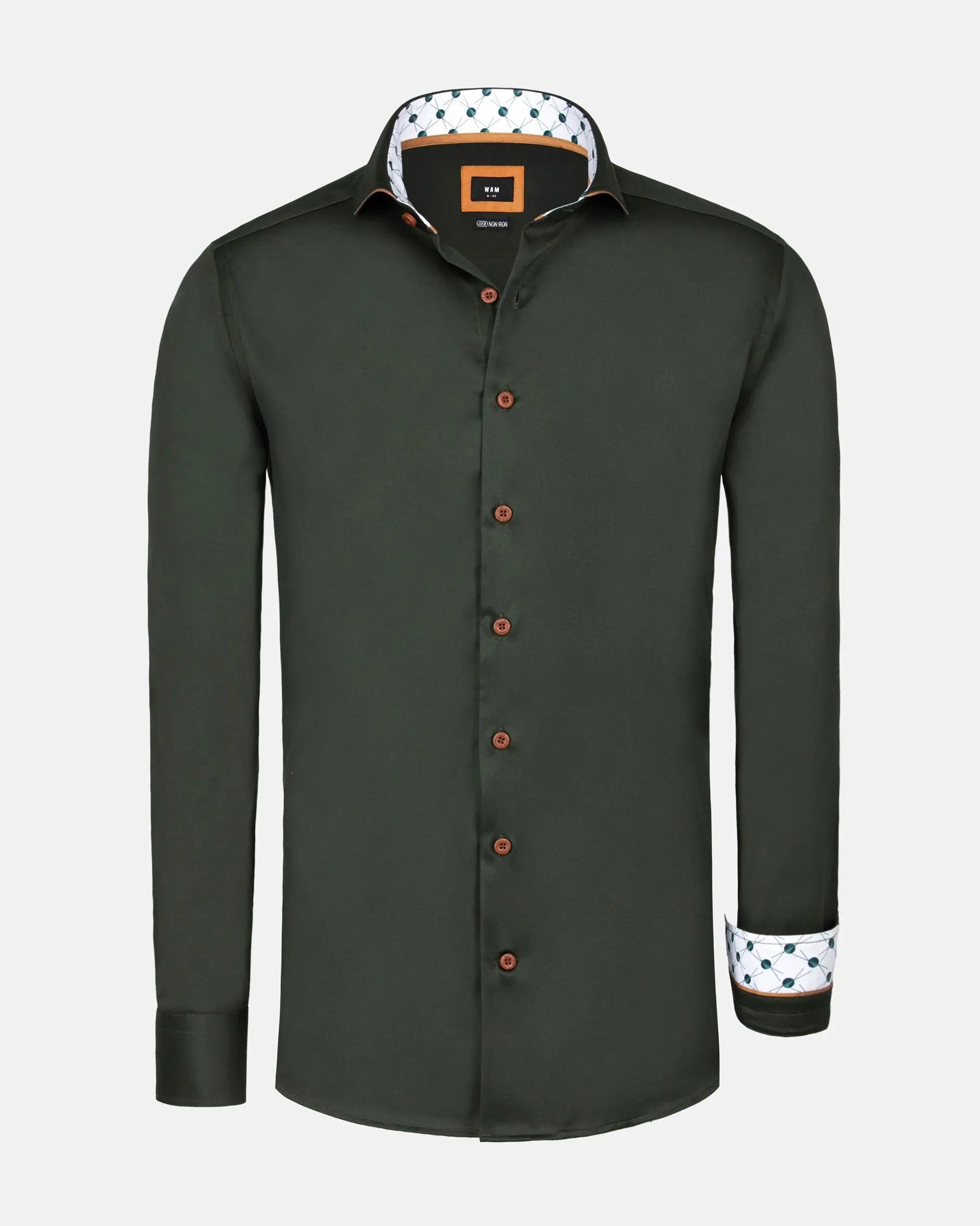 Lance Solid Dark Green Long Sleeve Shirt 6XL