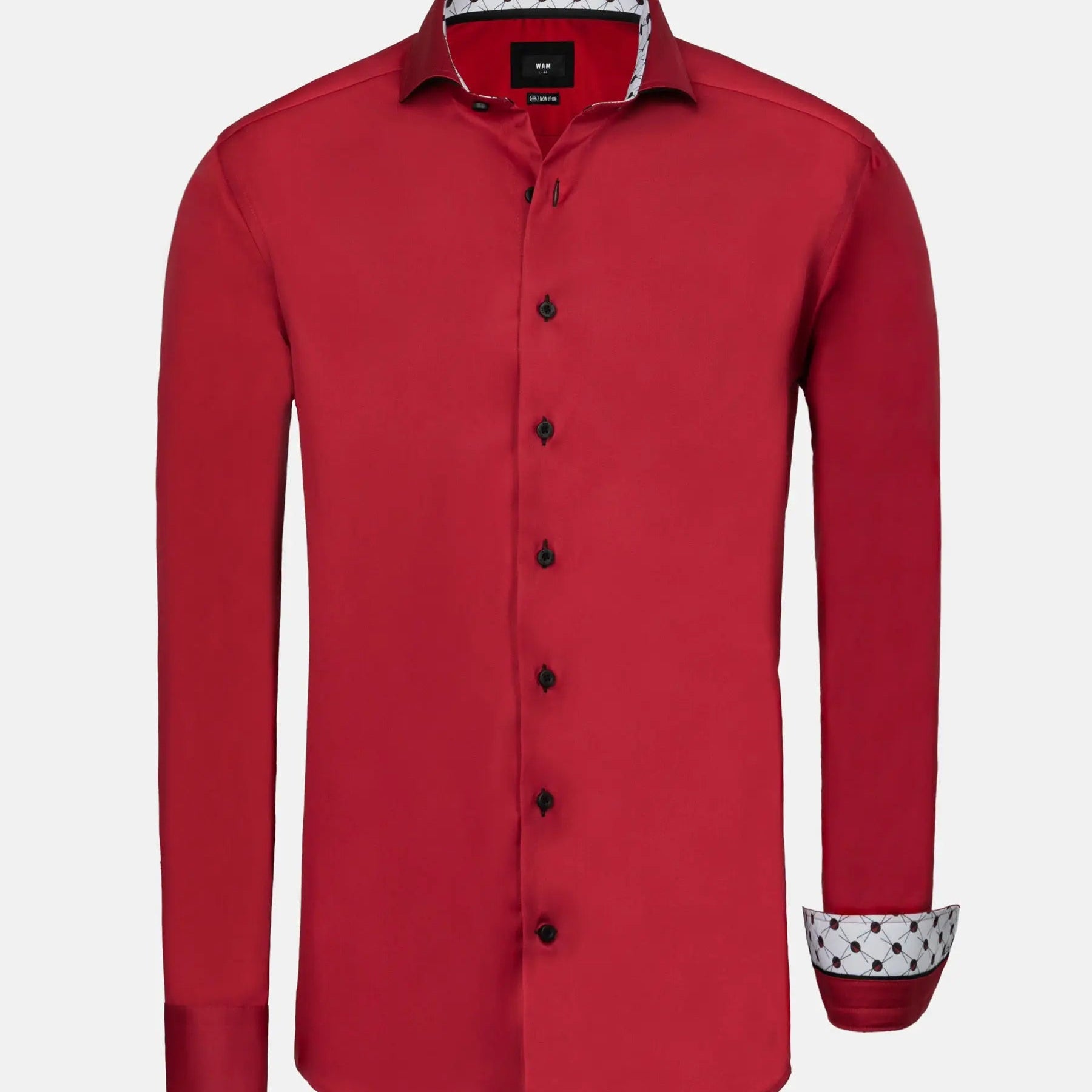 Lance Solid Red Long Sleeve Shirt 6XL