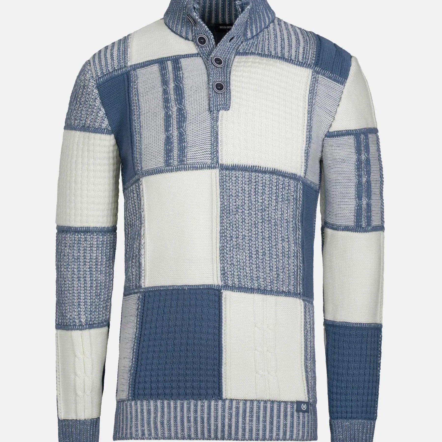 Cambridge Pattern Blue White Knitwear 6XL