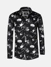 Astoria Floral Black Long Sleeve Shirt 6XL