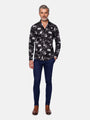 Astoria Floral Black Long Sleeve Shirt 6XL