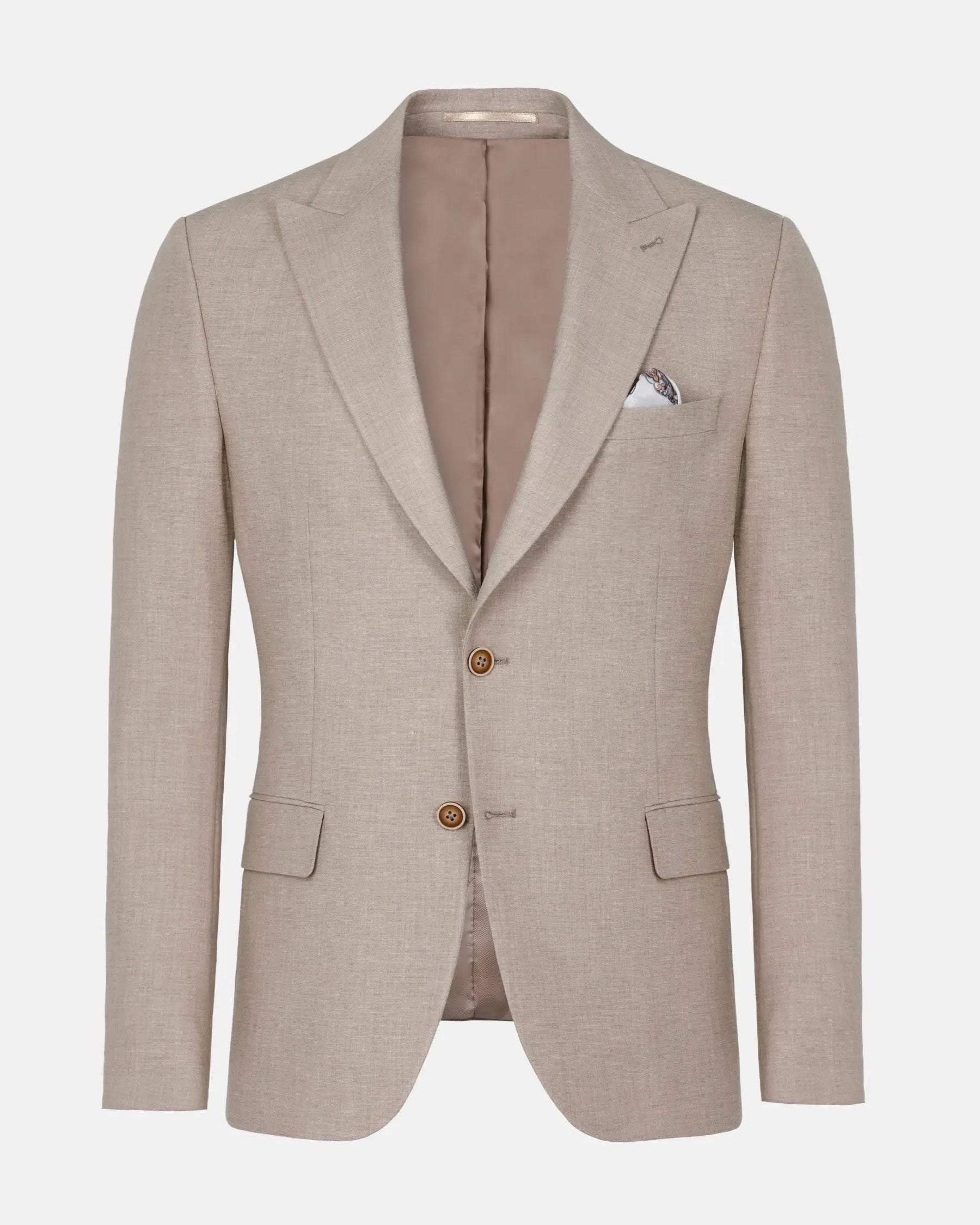 Araya Peak Lapel single breast Beige Suit Blazer 60