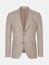 Araya Peak Lapel single breast Beige Suit Blazer 60