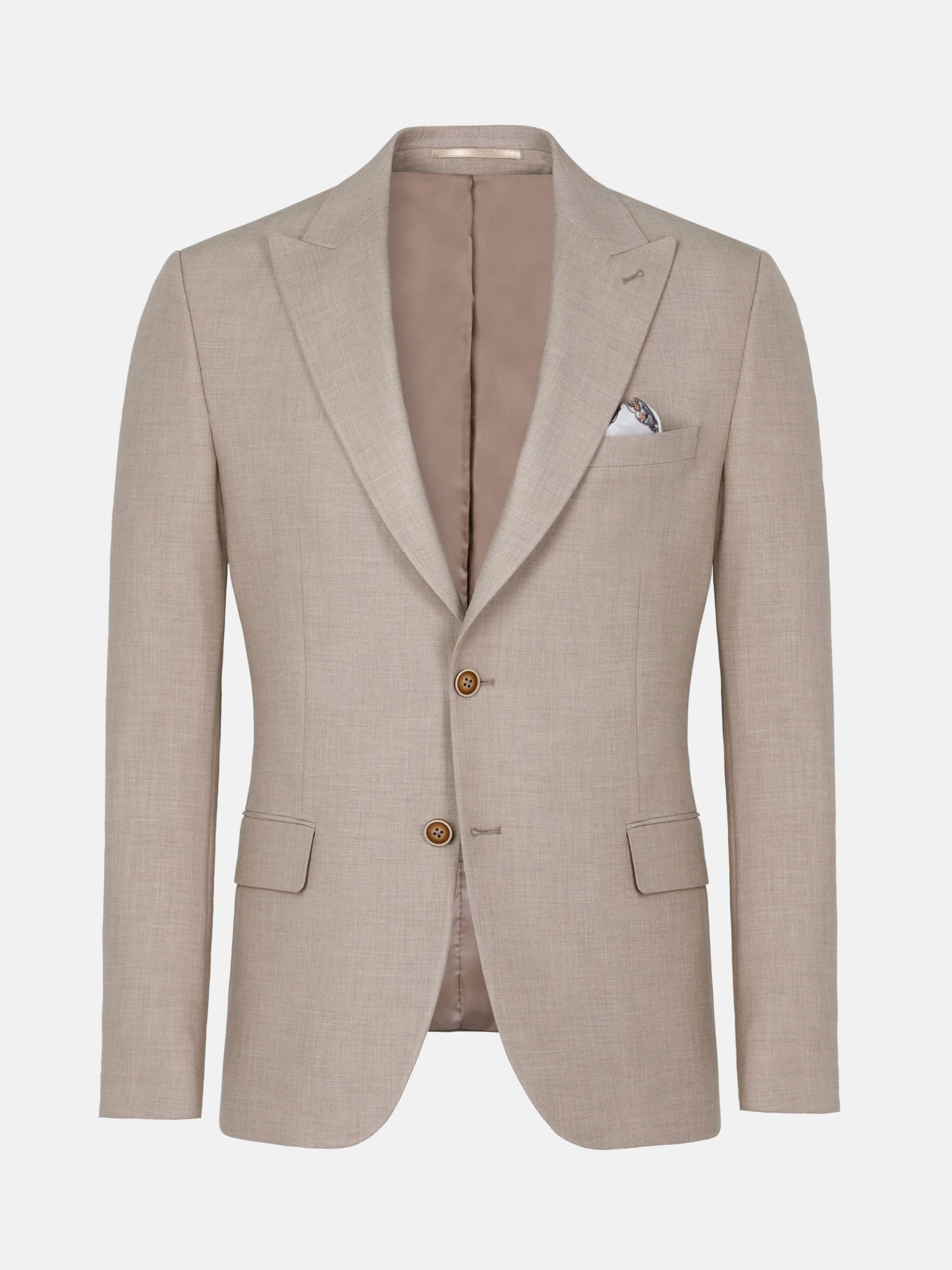 Araya Peak Lapel single breast Beige Suit Blazer 60