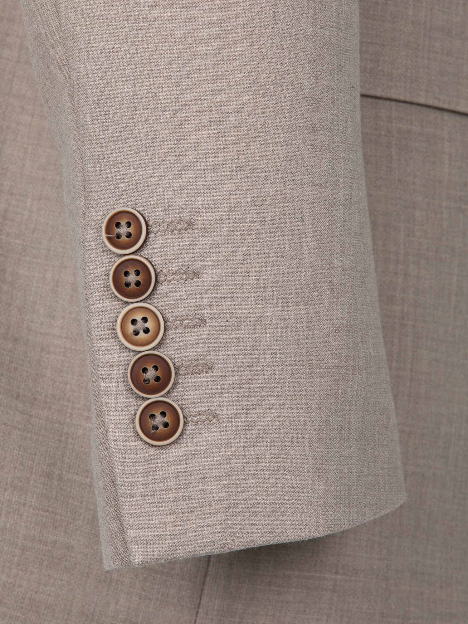 Araya Peak Lapel single breast Beige Suit Blazer 60