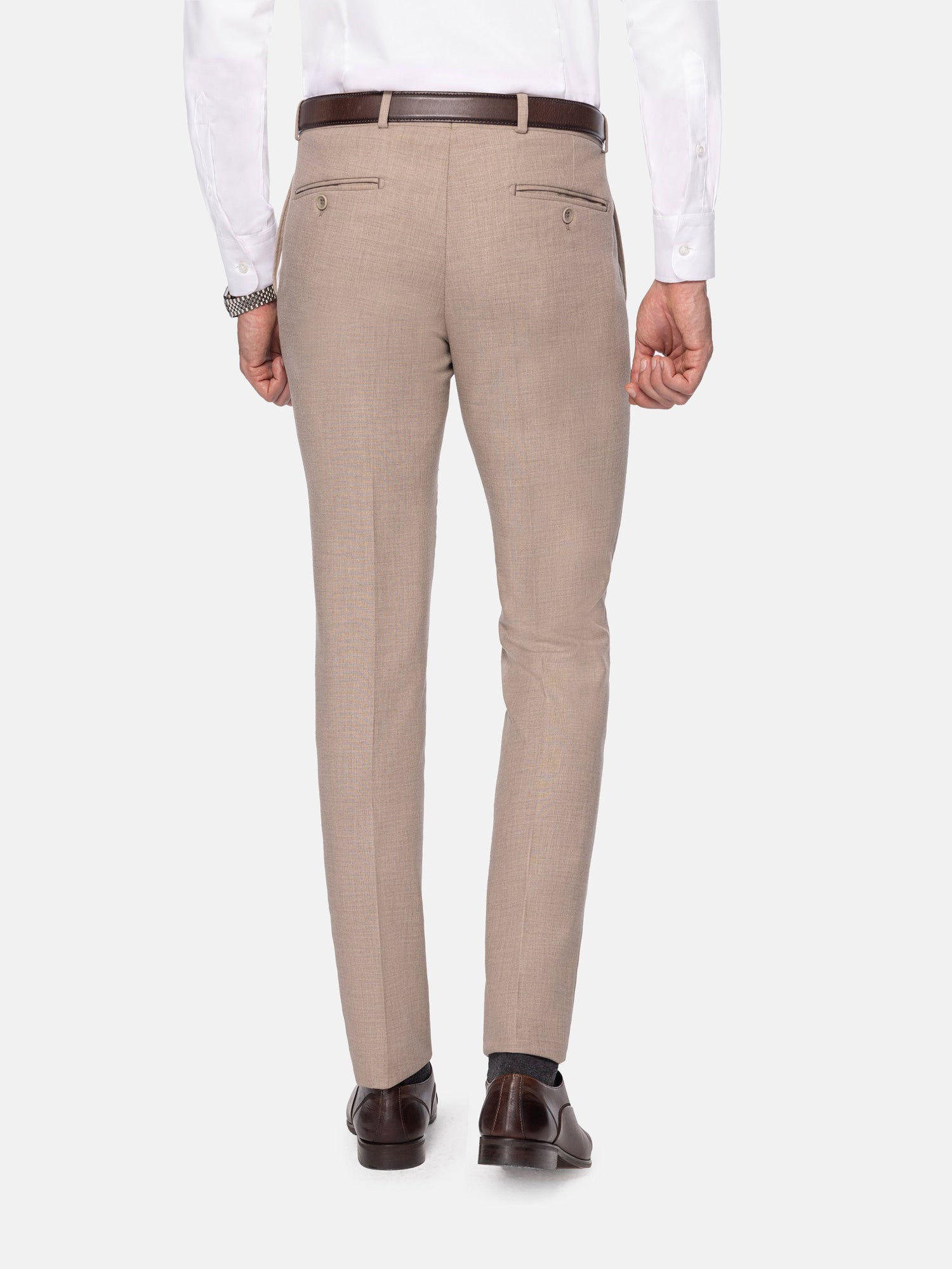 Araya Slim Fit Beige Suit Pants 60