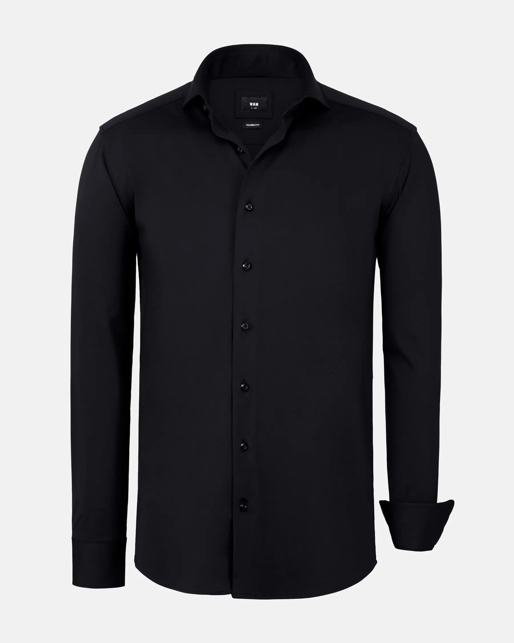 Everest Stretched Black Long Sleeve Shirt 6XL