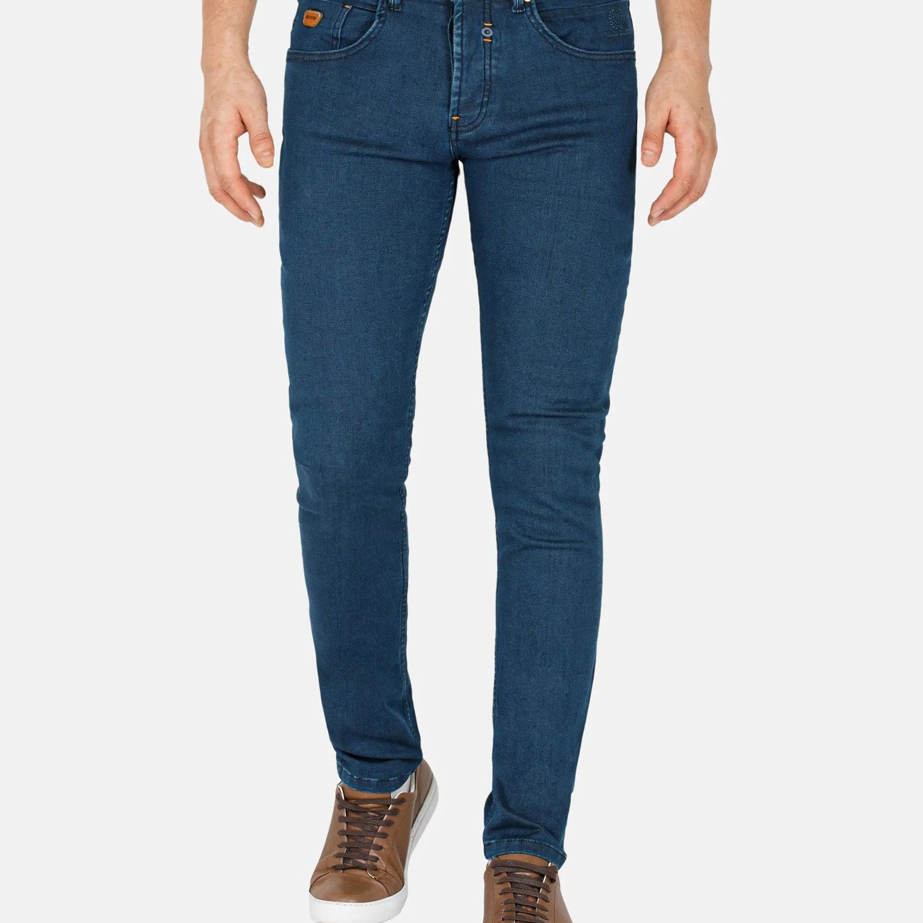 Hendrix Twill Pattern Light Navy Jeans 40-34
