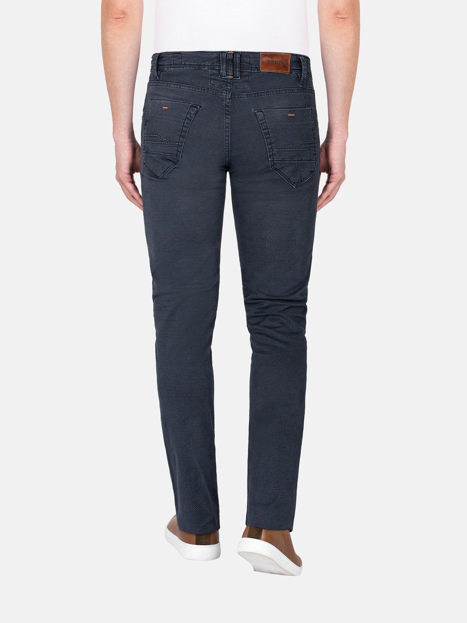 Zion Mini Check Slim Fit Navy jeans 40-32