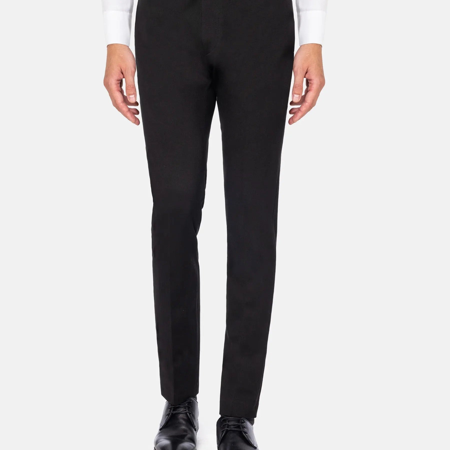 Red Wood Glen Check Slim Fit Dark Red Blk Suit Pants 60
