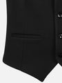 Red Wood Glen Check Dark Red Blk Waistcoats 60