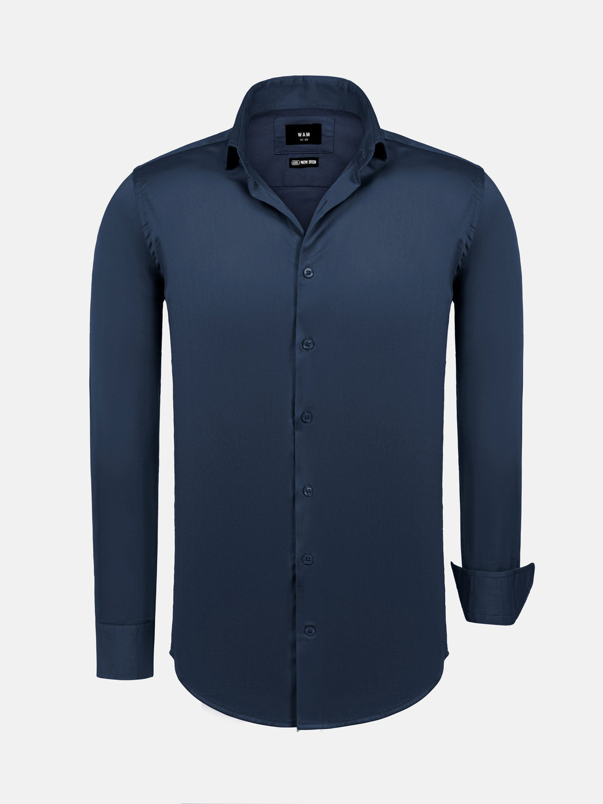 William Navy Slim Fit Mena Cotton Shirt 6XL