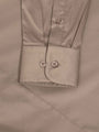 William Beige Slim Fit Mena Cotton Shirt 6XL
