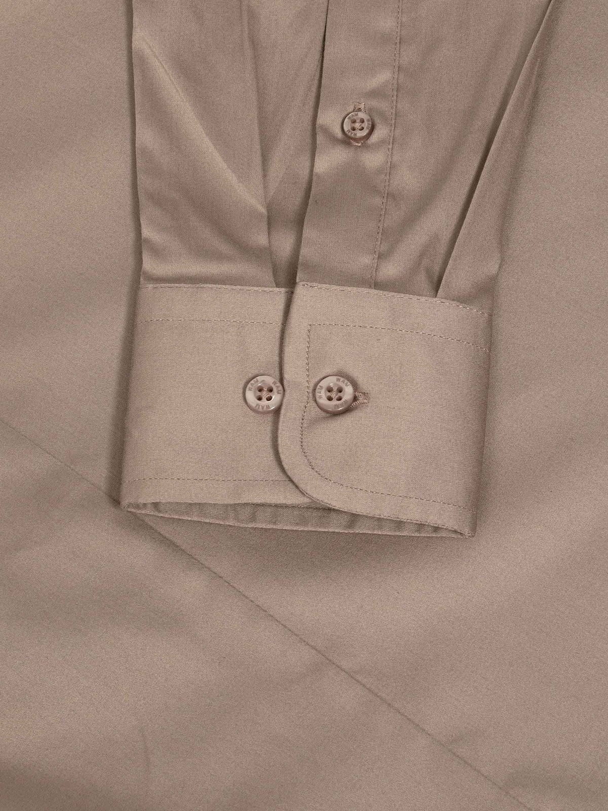 William Beige Slim Fit Mena Cotton Shirt 6XL