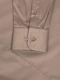 William Beige Slim Fit Mena Cotton Shirt 6XL