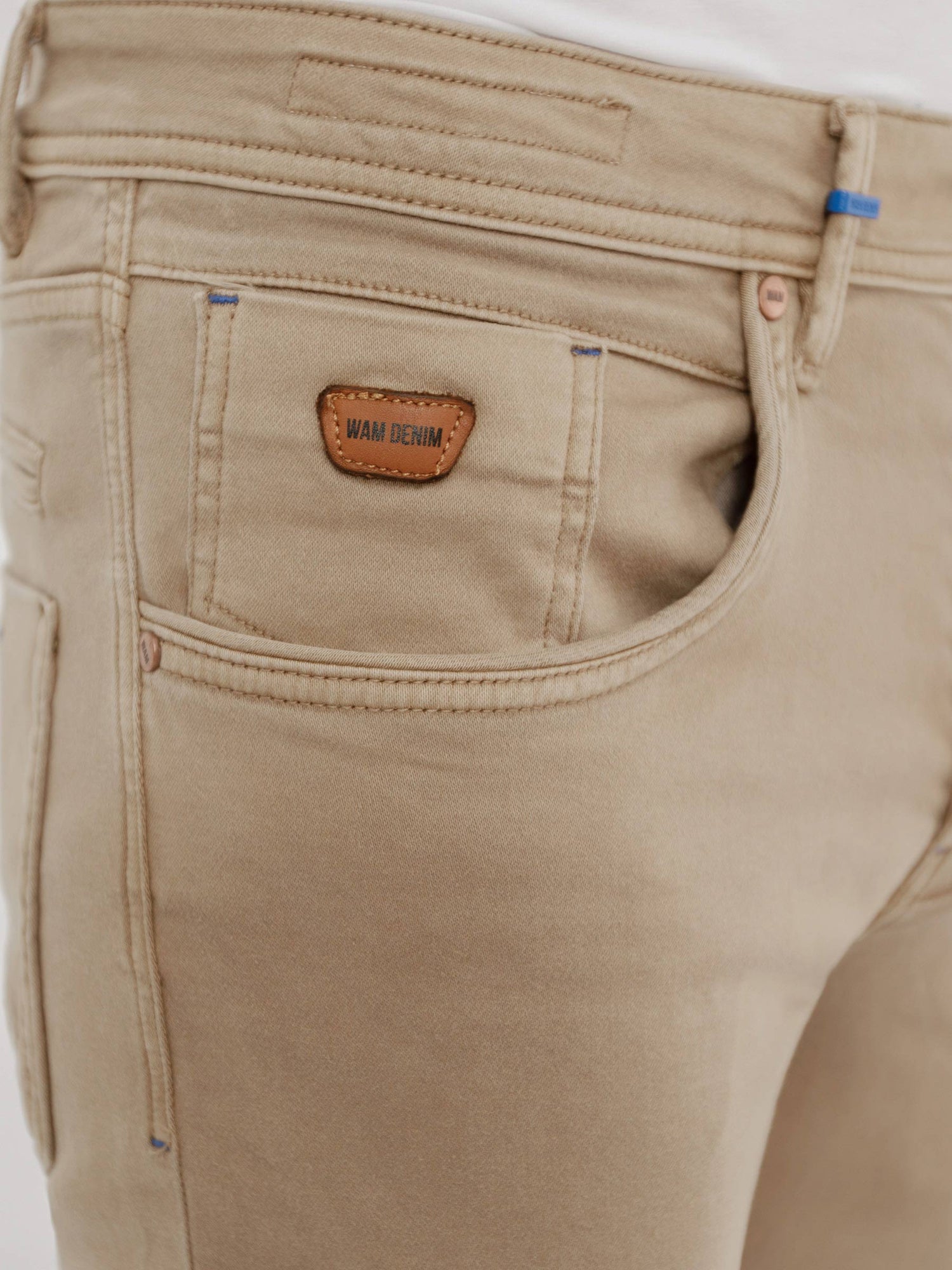 Sahara Button Closure Light Beige Jeans 40-32