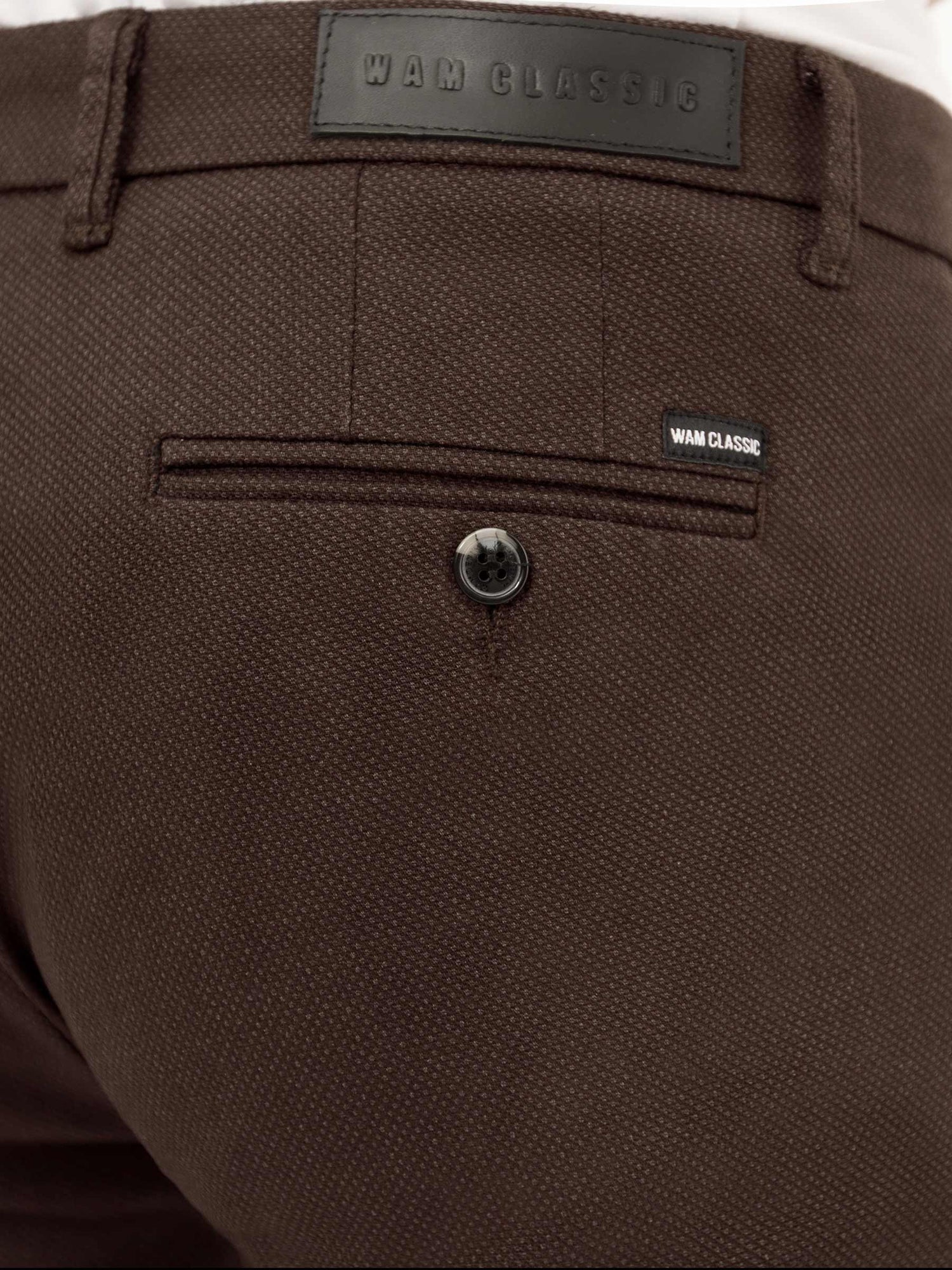 Thor Mini Pattern Check Brown Chino 40-32