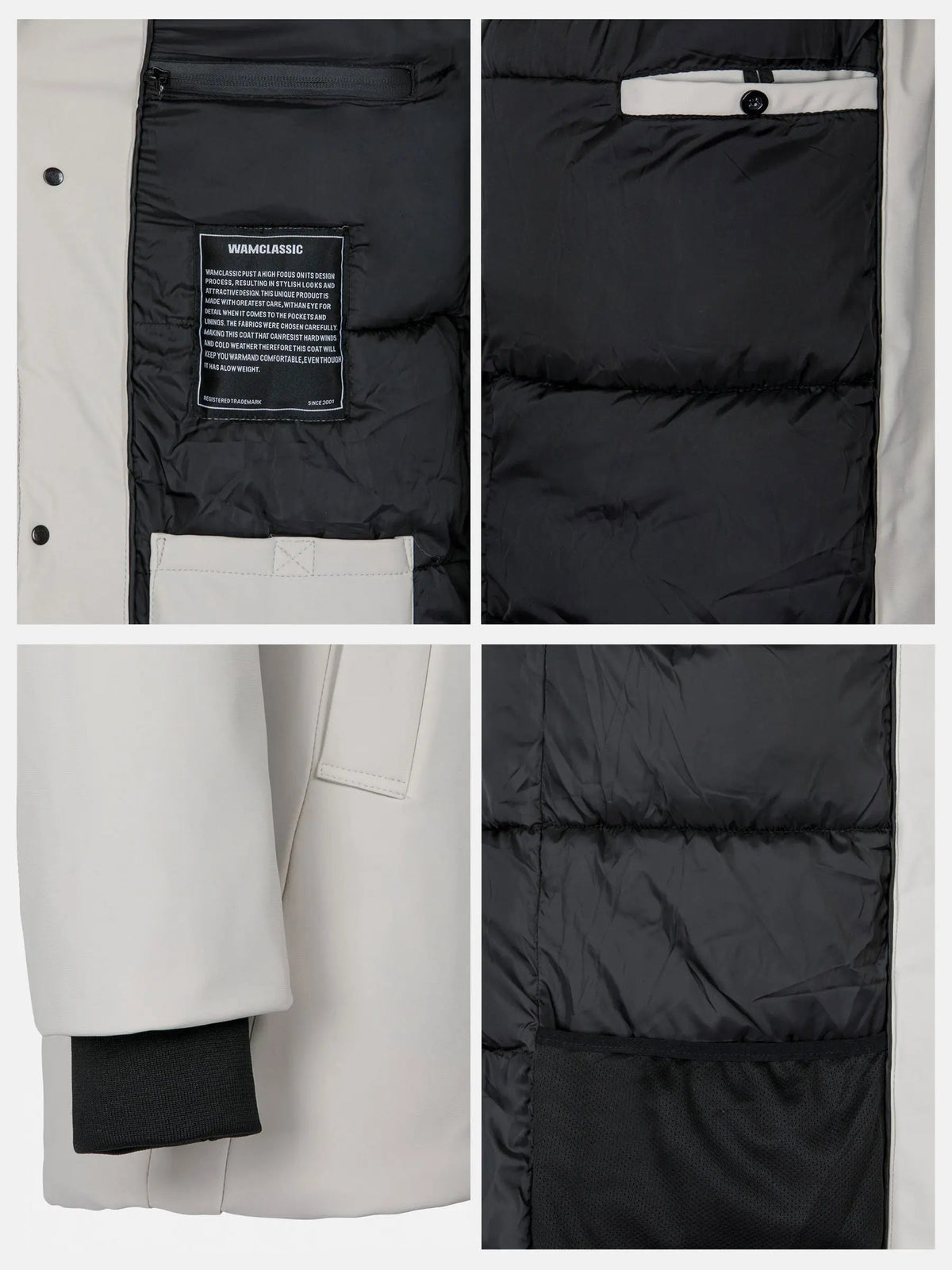 Cassel Water Resistance Grey Winter Jket 6XL