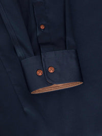 Renzo Navy Non-Iron Business Shirt 6XL