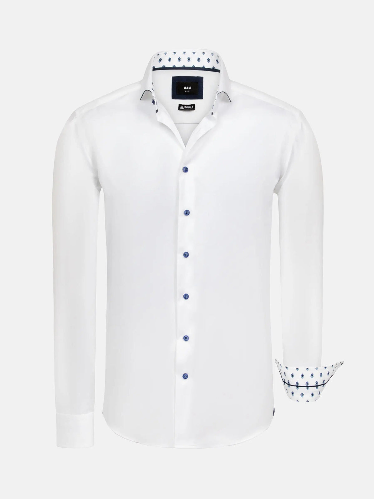 Cassio White Non-Iron Business Shirt 6XL