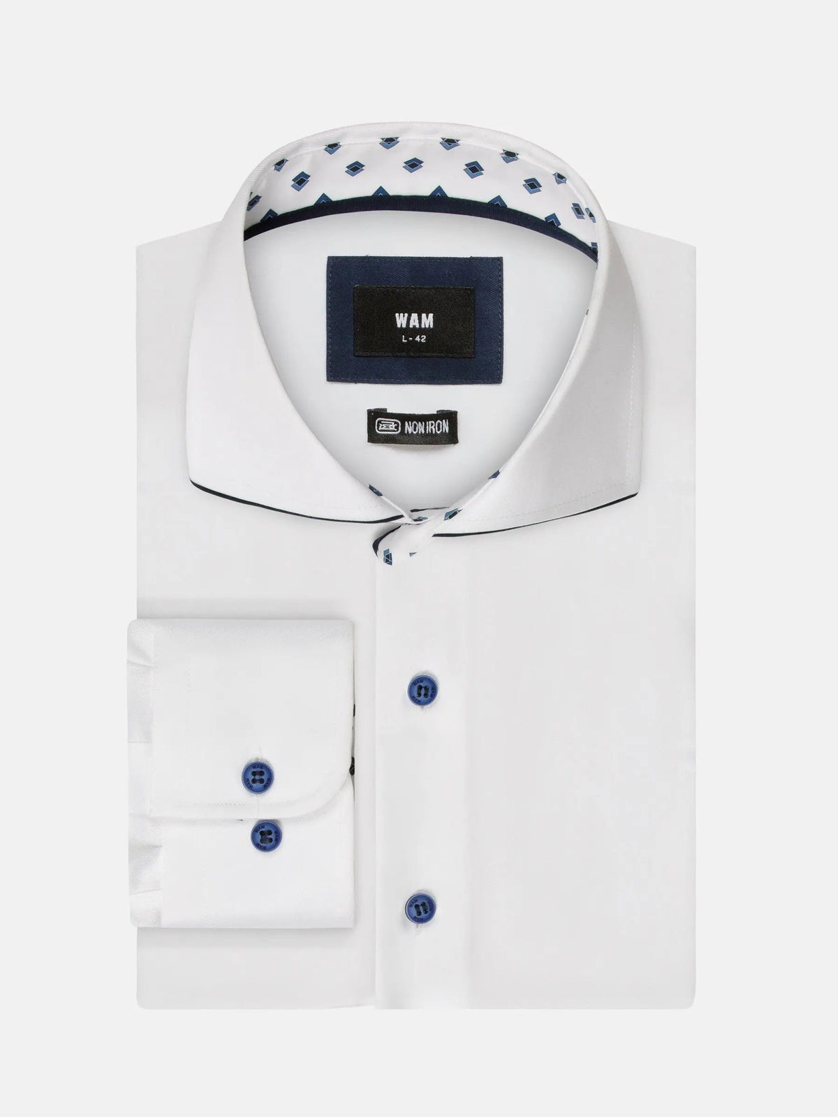 Cassio White Non-Iron Business Shirt 6XL