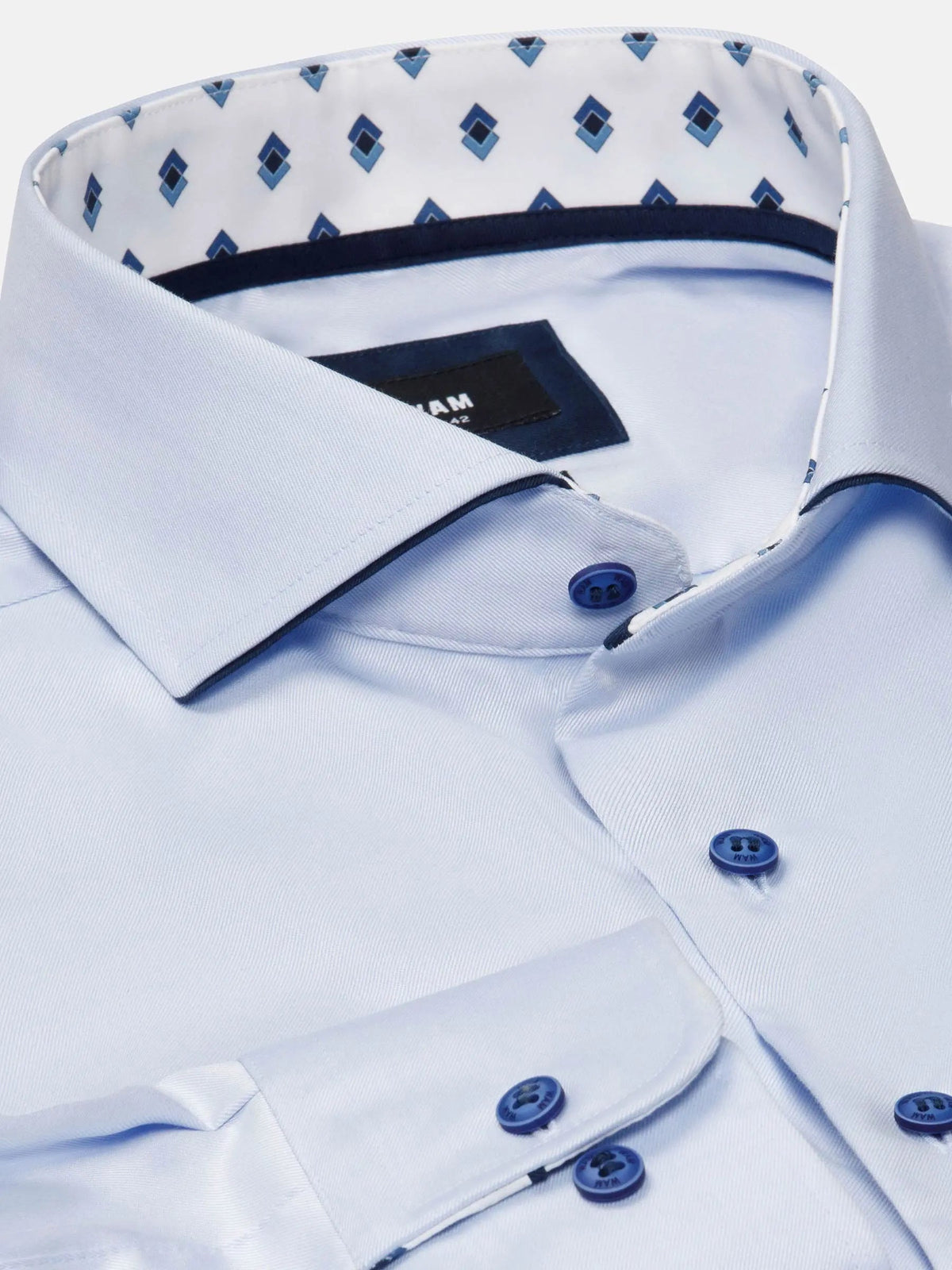 Cassio Light Blue Non-Iron Business Shirt 6XL