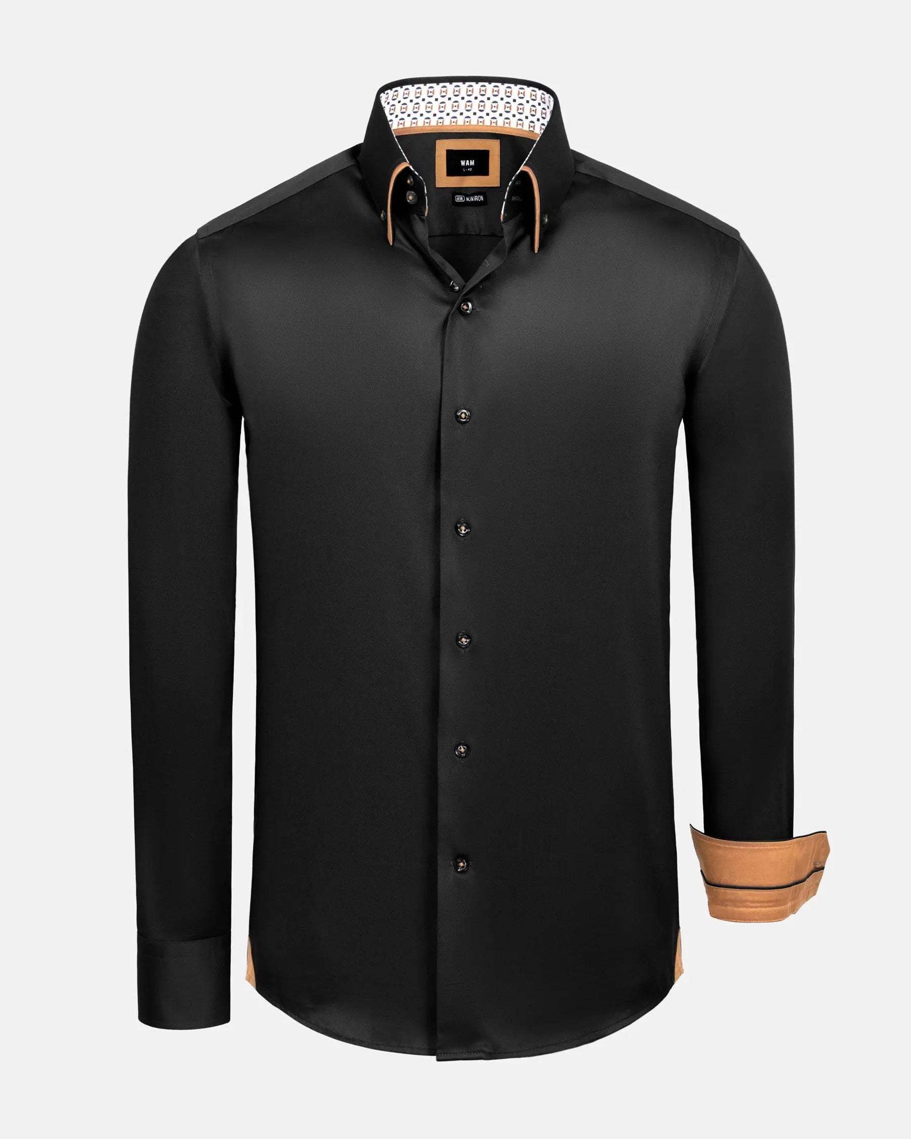 Rocco Black Non-Iron Business Shirt 6XL