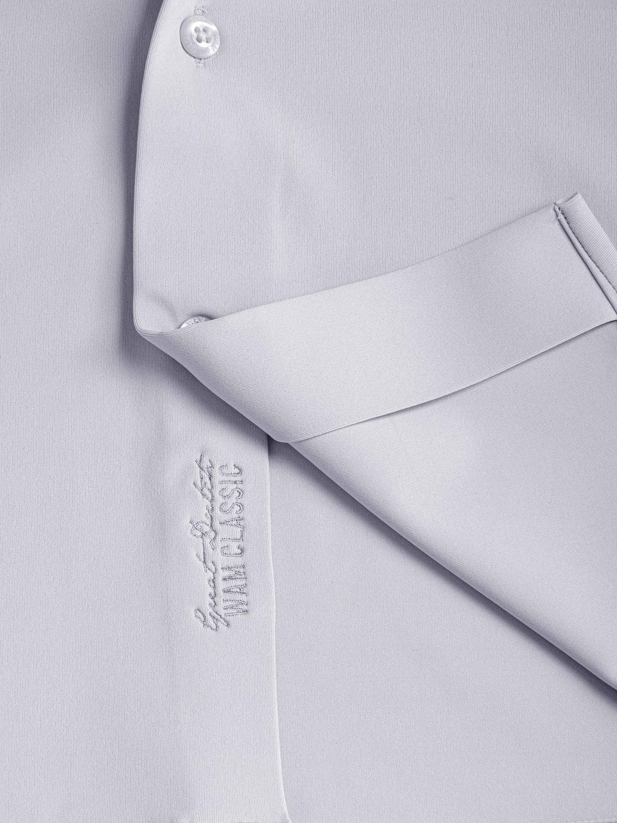 Stefano Light Grey Non Iron Business Shirt 6XL