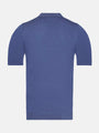 Henry Pique Knit Blue Polo 6XL