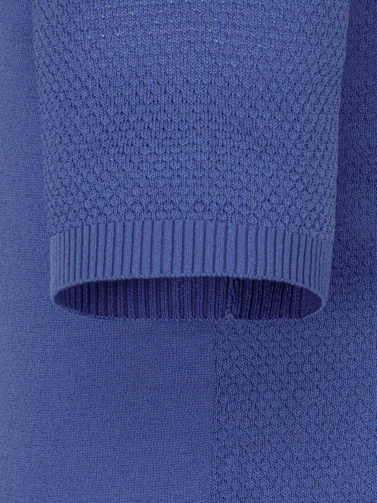 Henry Pique Knit Blue Polo 6XL