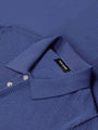Henry Pique Knit Blue Polo 6XL