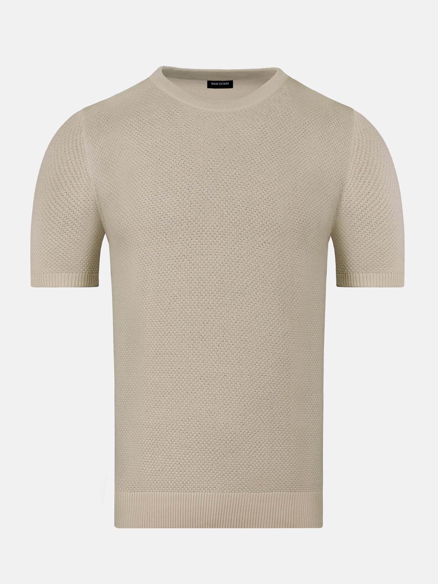 Lucas Pique Knit Beige T-Shirt 6XL