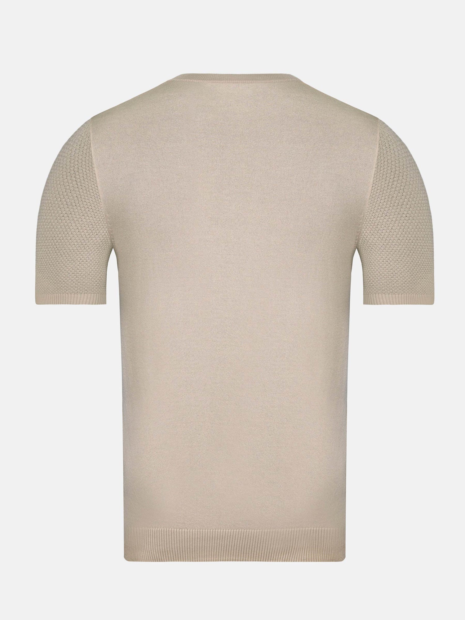 Lucas Pique Knit Beige T-Shirt 6XL