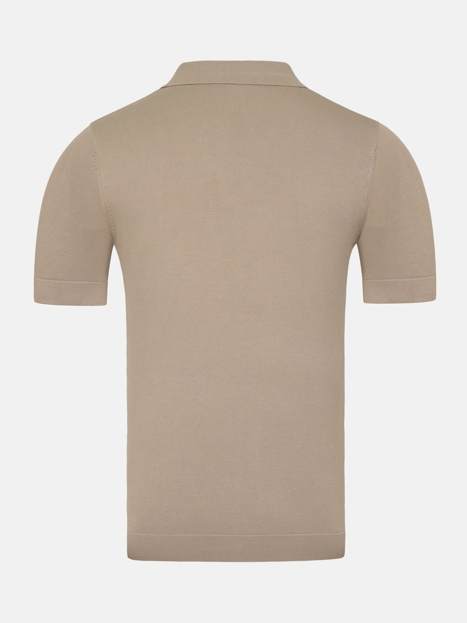 James Full Button-Down Beige Polo 6XL