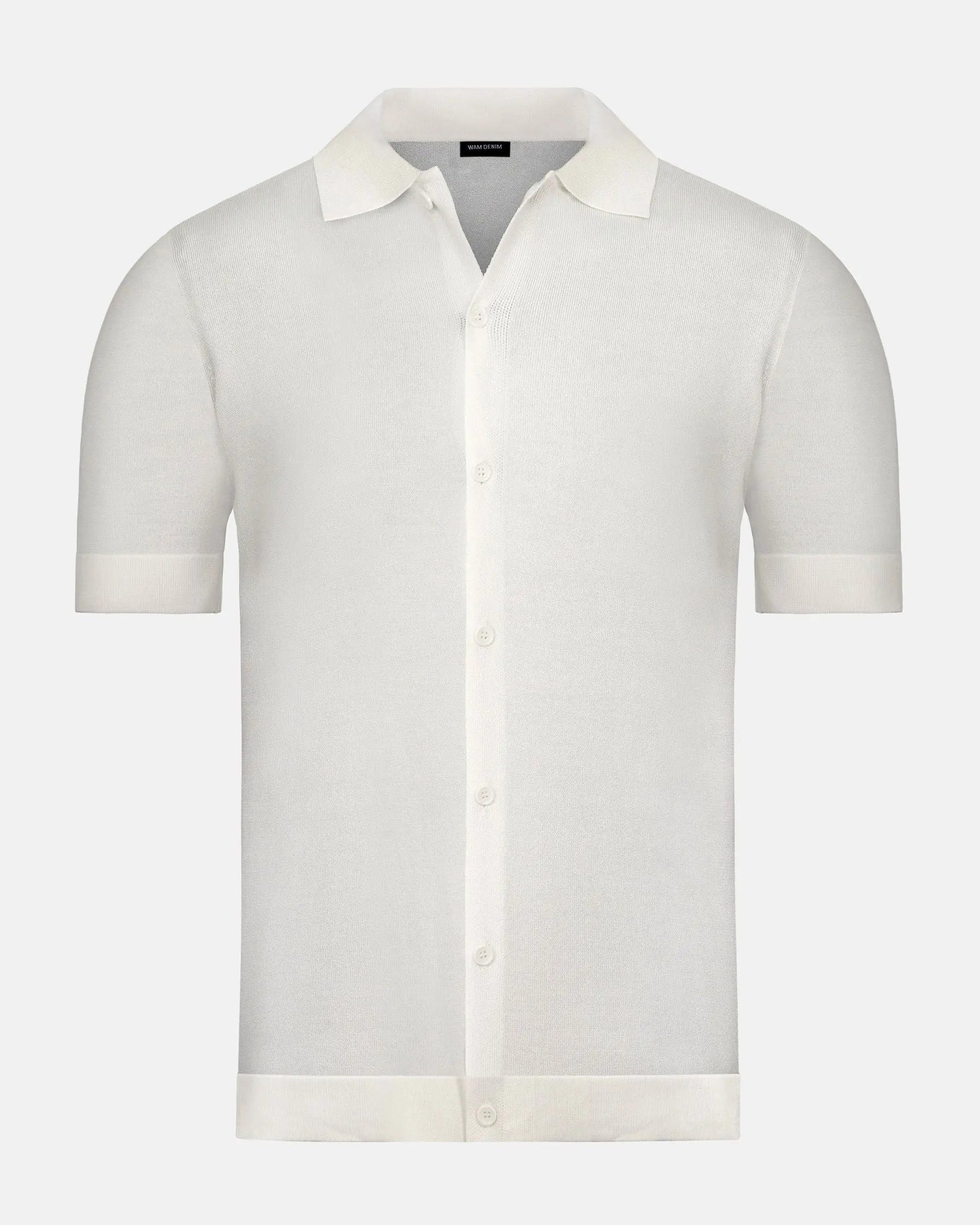 James Full Button-Down White Polo 6XL