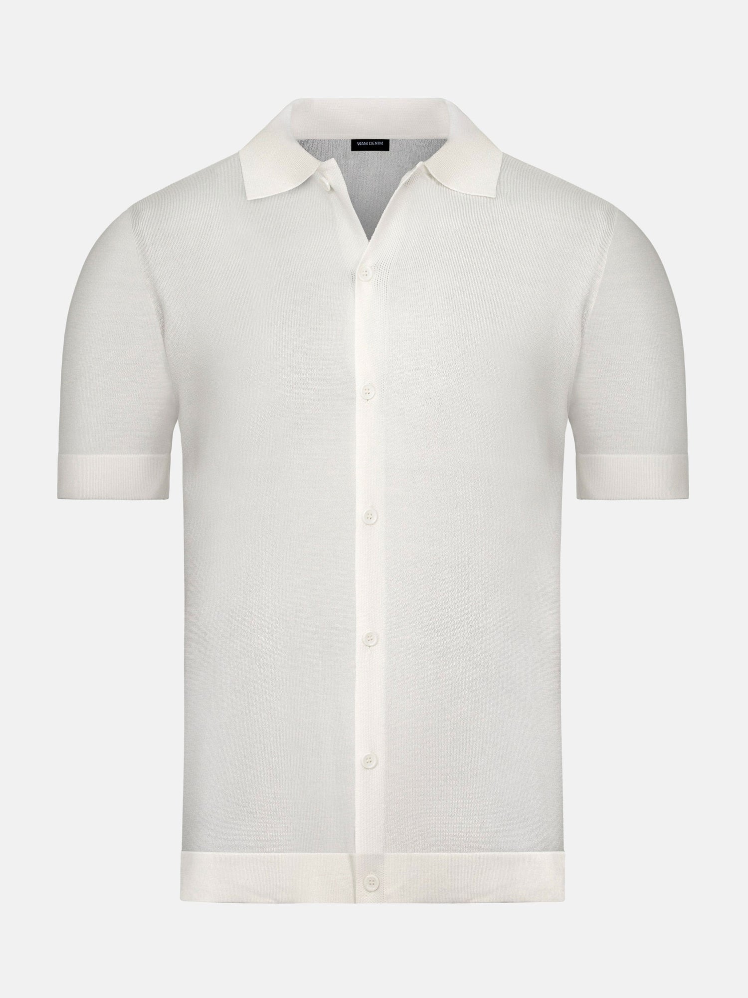 James Full Button-Down White Polo 6XL