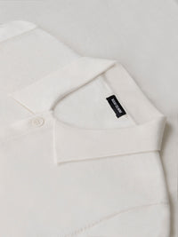 James Full Button-Down White Polo 6XL