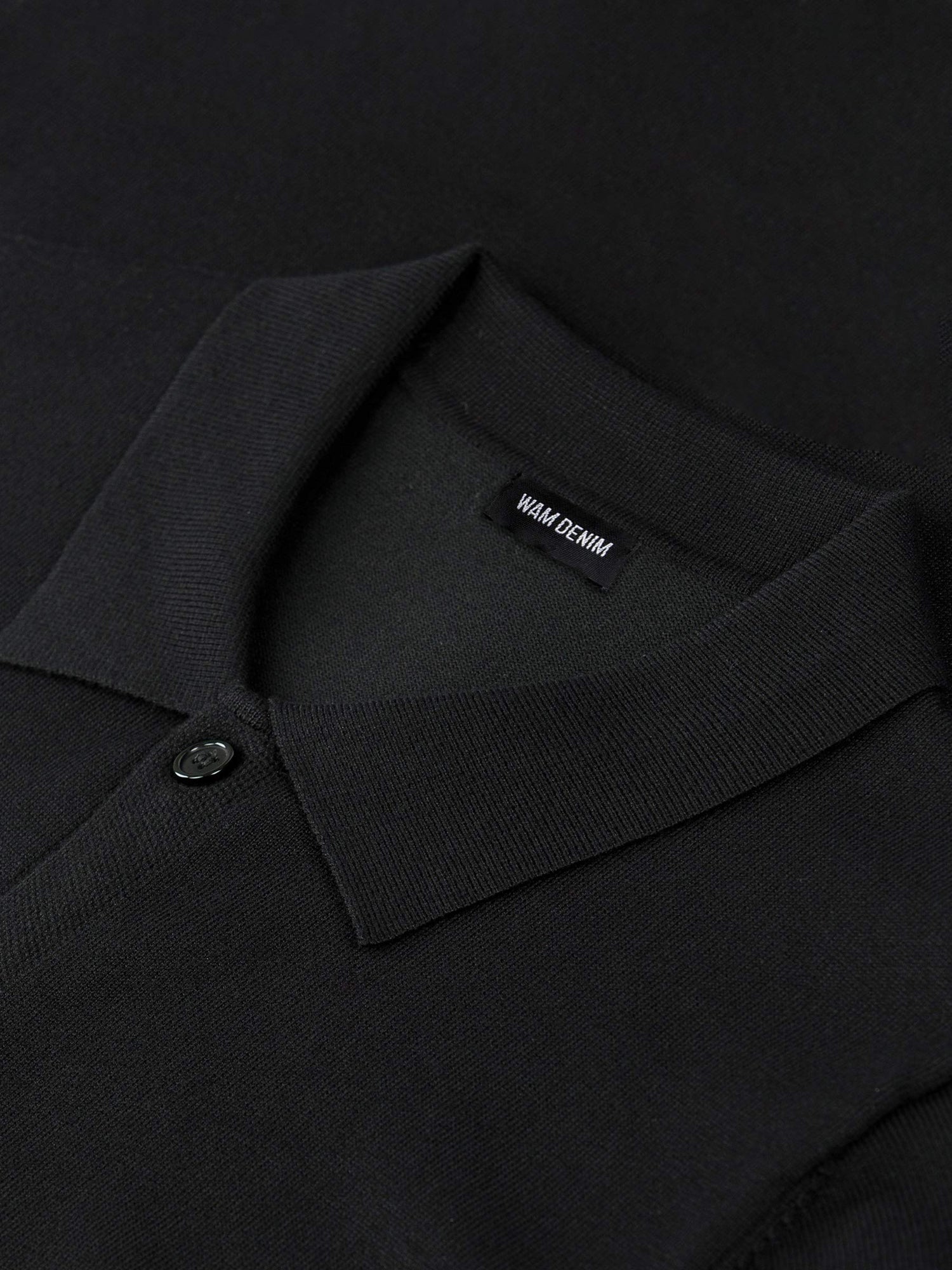 James Full Button-Down Black Polo 6XL