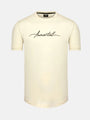 Khaza Slim Fit Off White T-Shirt 6XL