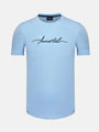 Khaza Slim Fit Blue T-Shirt 6XL