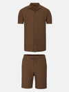 Faro Brown Shirt Short Sleeve Set 6XL