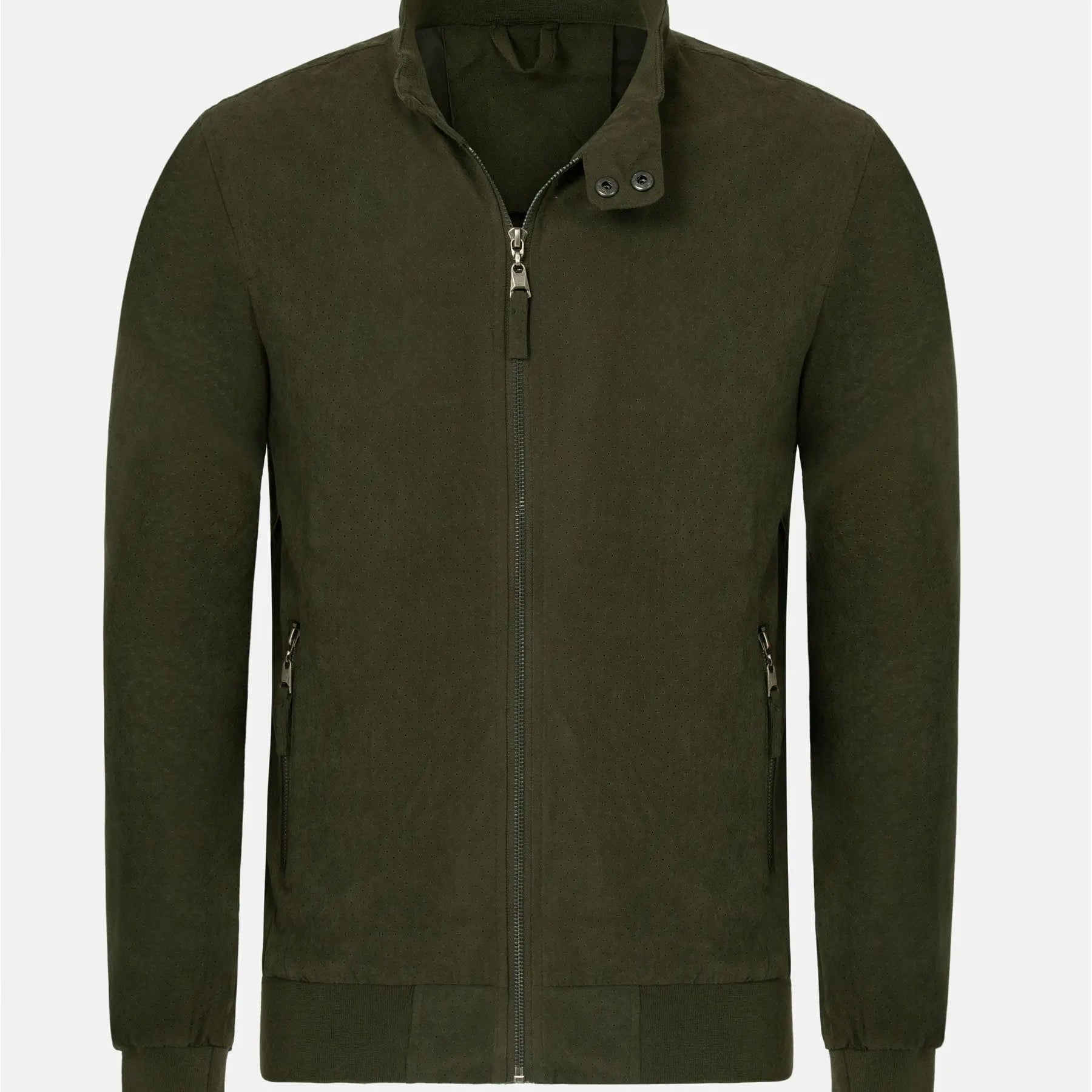 Parker Crew Neck Green Summer Jacket 6XL